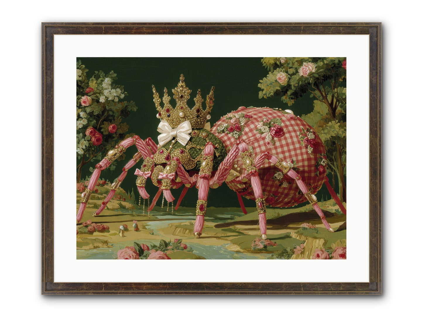 Effusive Grandeur Framed Print - Slimwoods Black/Gold 24x18