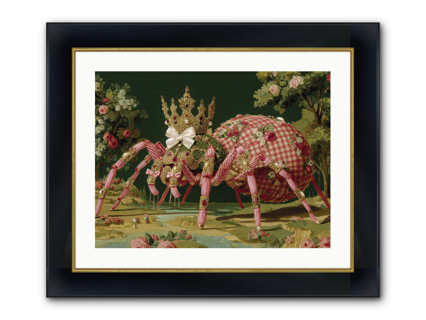 Effusive Grandeur Framed Print - Wide Black w/Gold 24x18