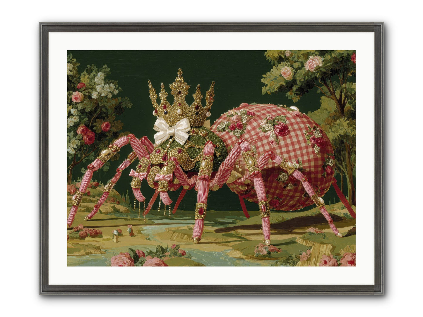 Effusive Grandeur Framed Print - Slimwoods Black/Silver 32x24