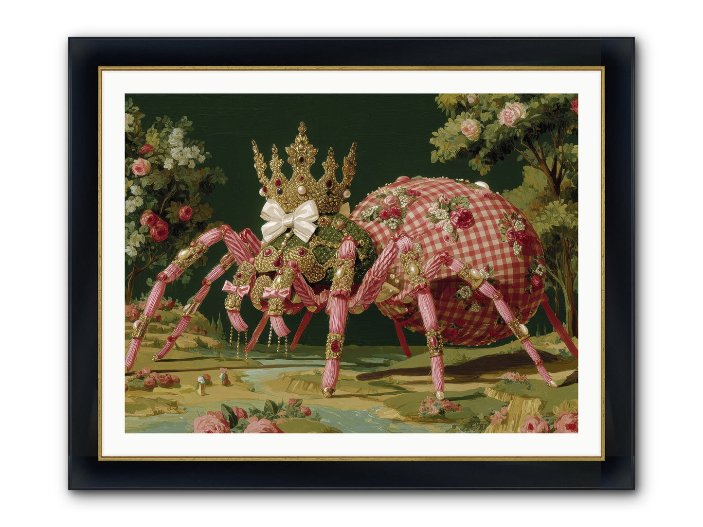 Effusive Grandeur Framed Print - Wide Black w/Gold 40x30