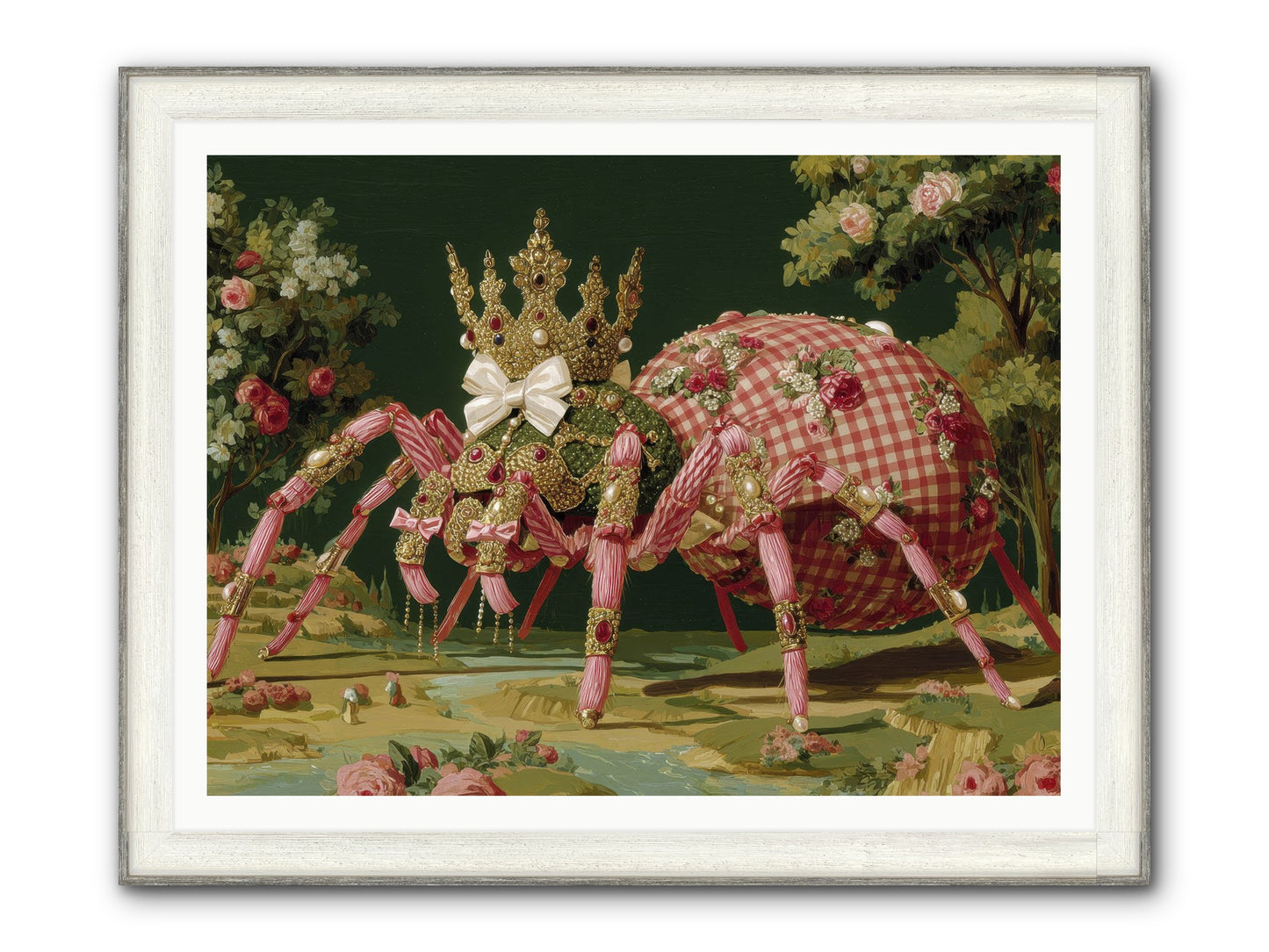 Effusive Grandeur Framed Print - Driftwood White 48x36