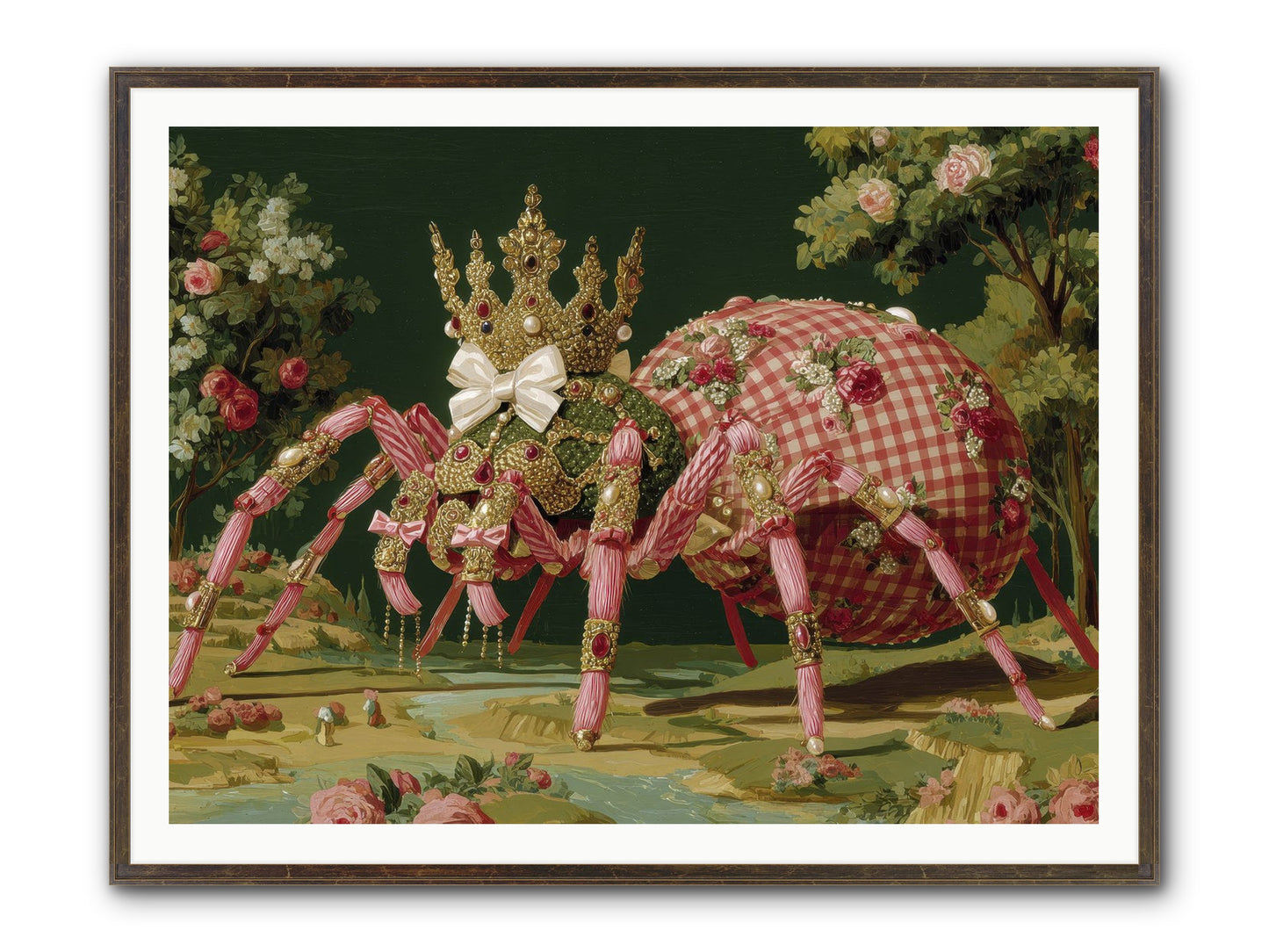 Effusive Grandeur Framed Print - Slimwoods Black/Gold 48x36