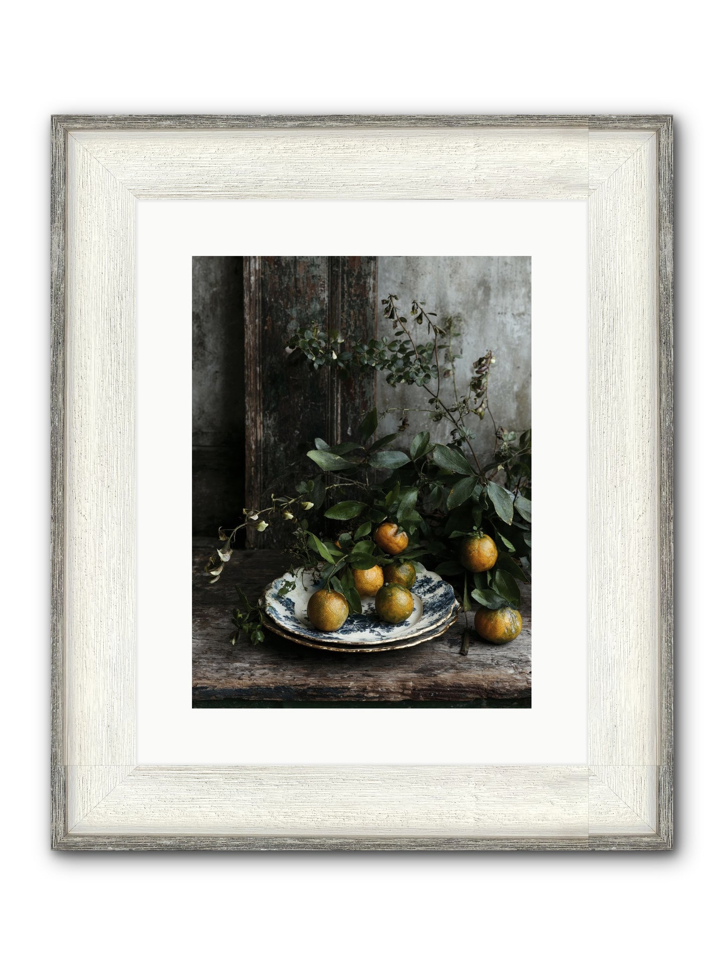 Eglatine Framed Print - Driftwood White 12x16