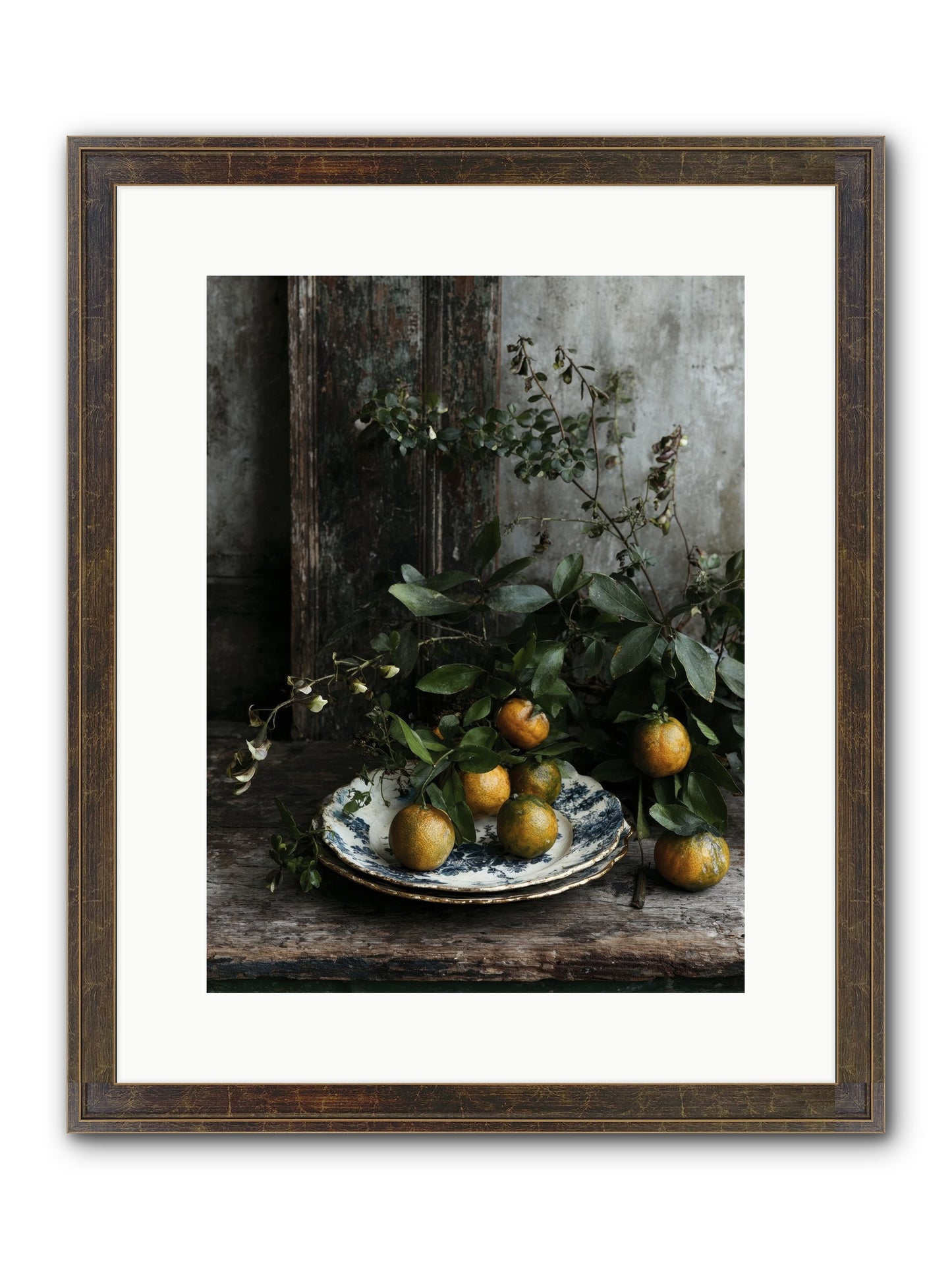 Eglatine Framed Print - Slimwoods Black/Gold 12x16