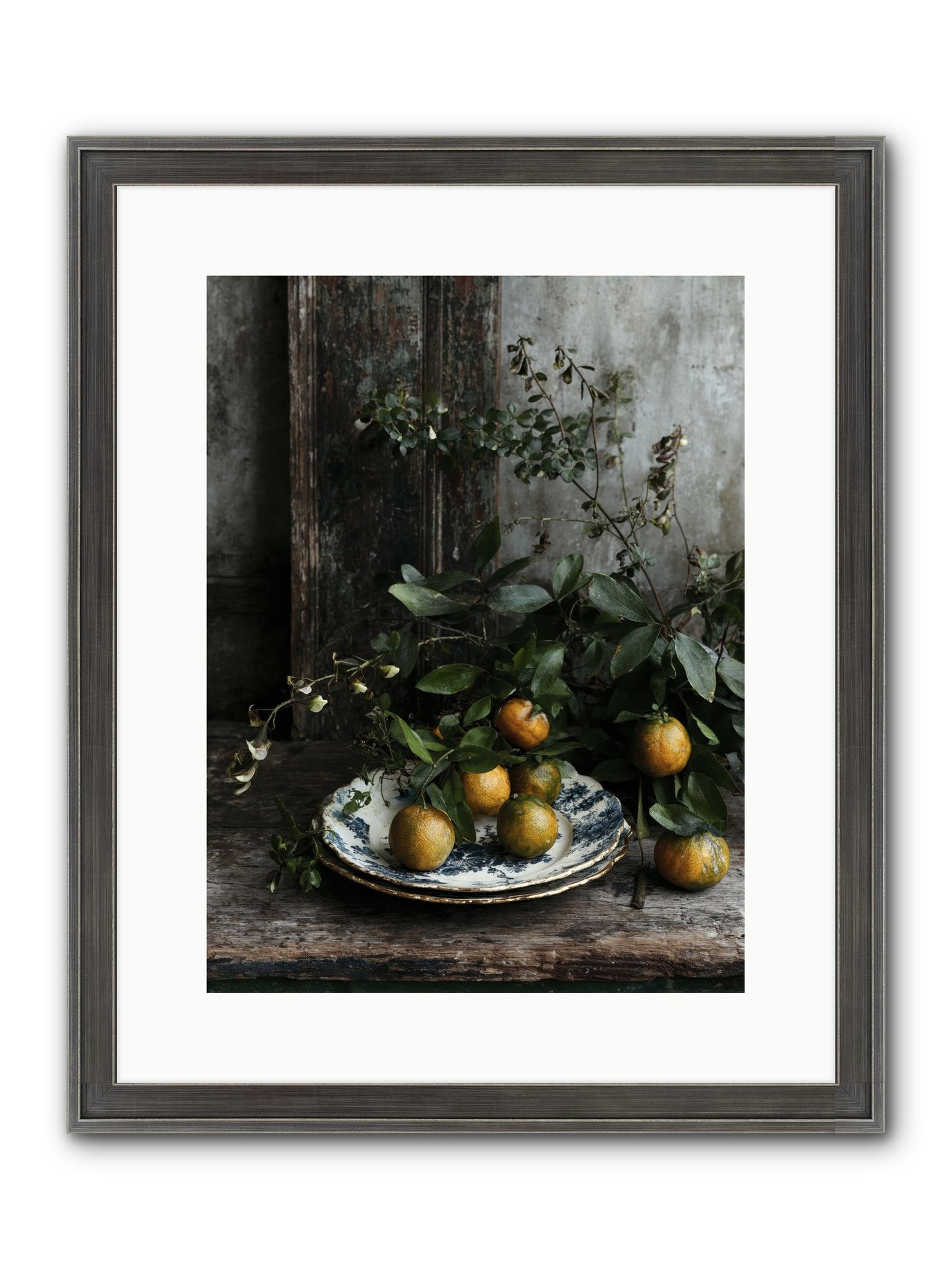 Eglatine Framed Print - Slimwoods Black/Silver 12x16