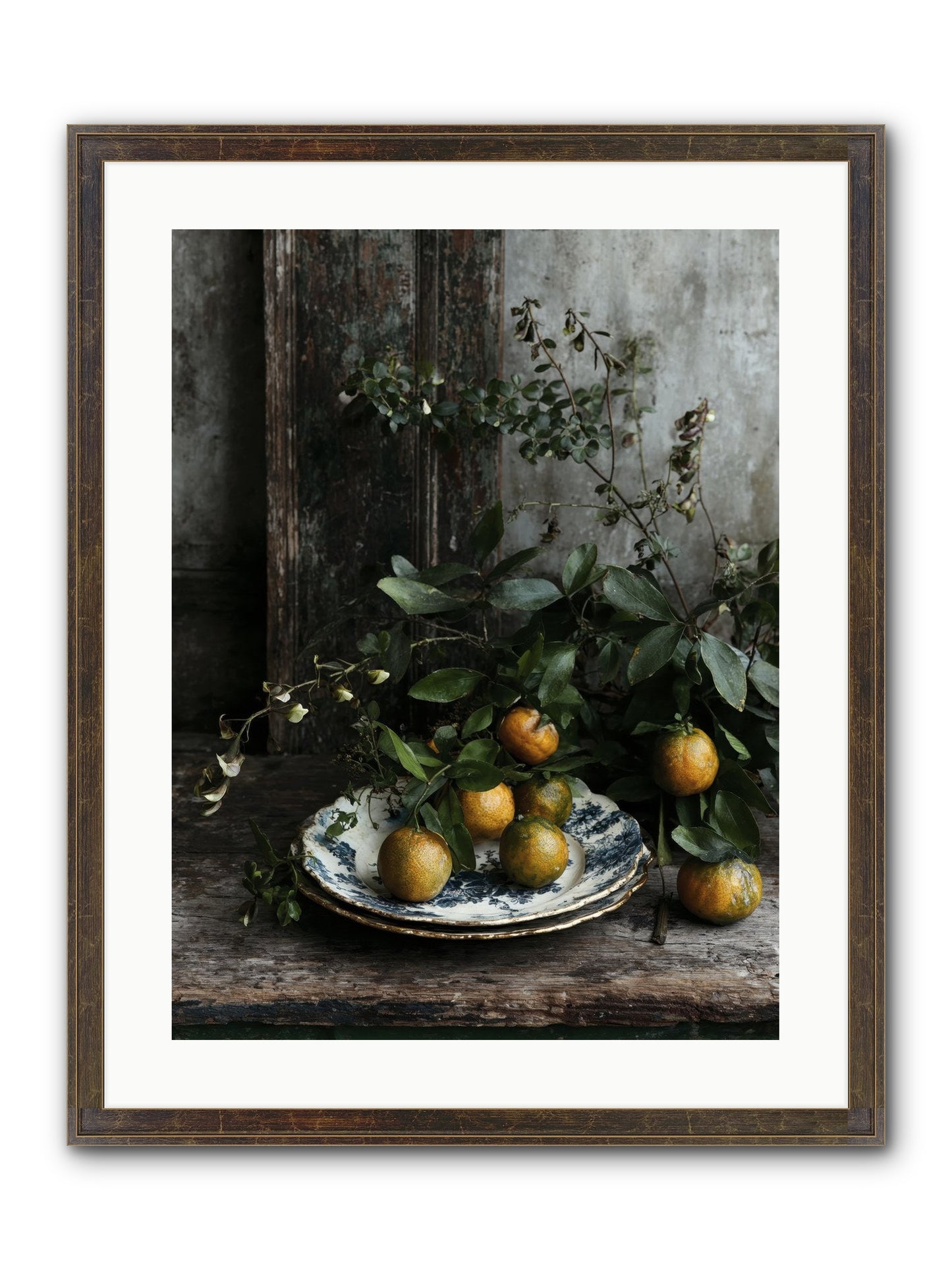 Eglatine Framed Print - Slimwoods Black/Gold 18x24