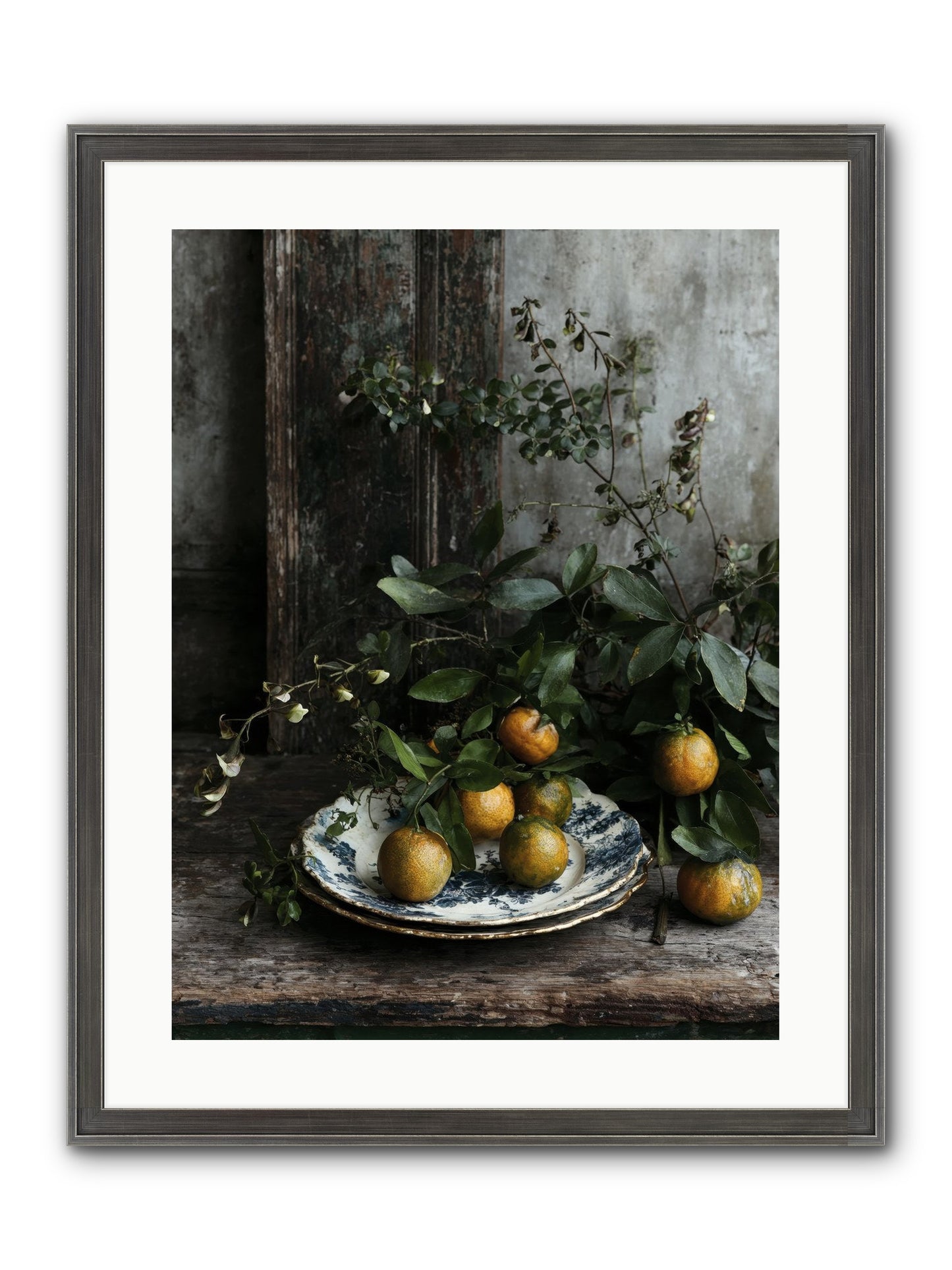 Eglatine Framed Print - Slimwoods Black/Silver 18x24