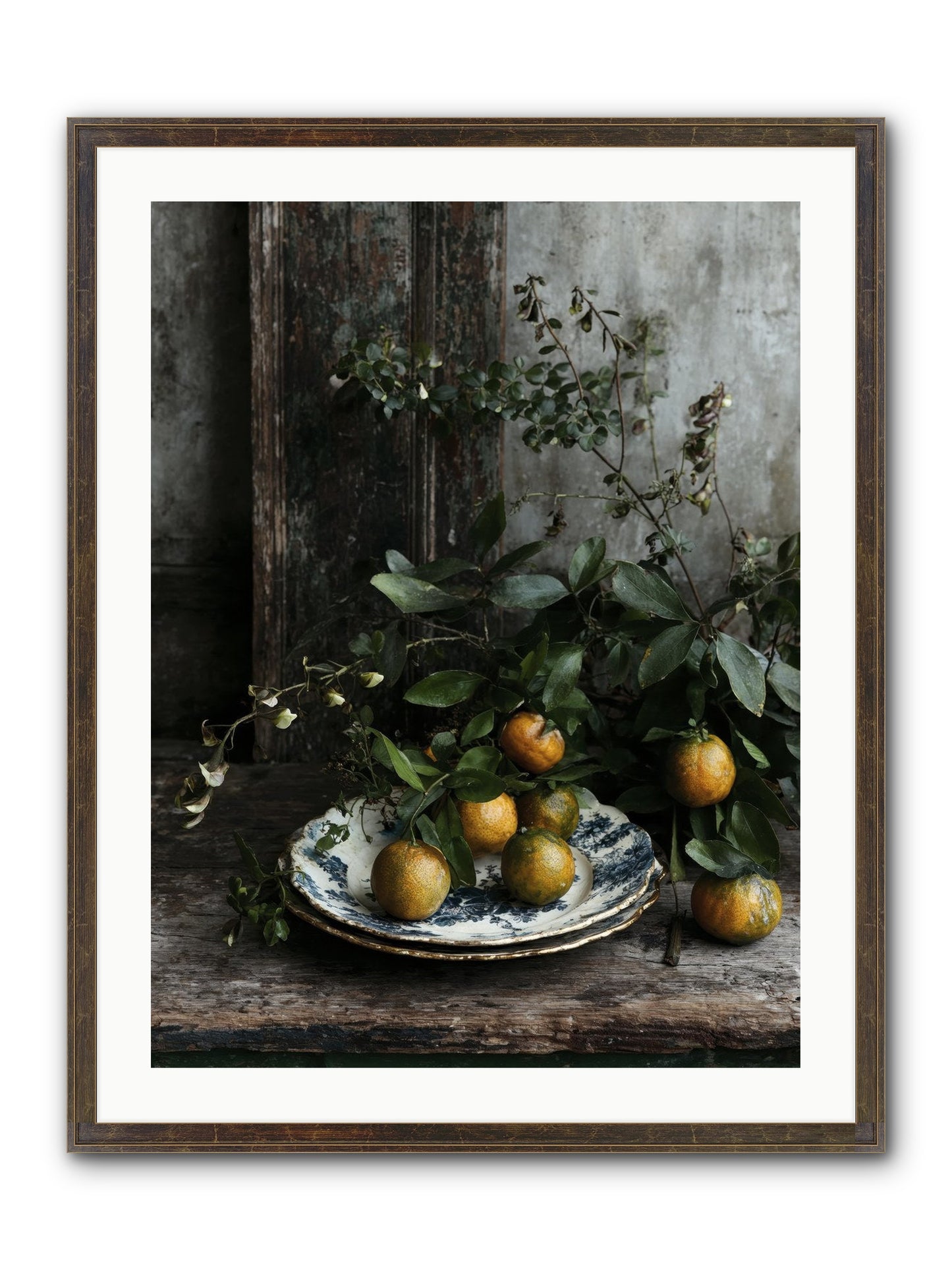 Eglatine Framed Print - Slimwoods Black/Gold 24x32