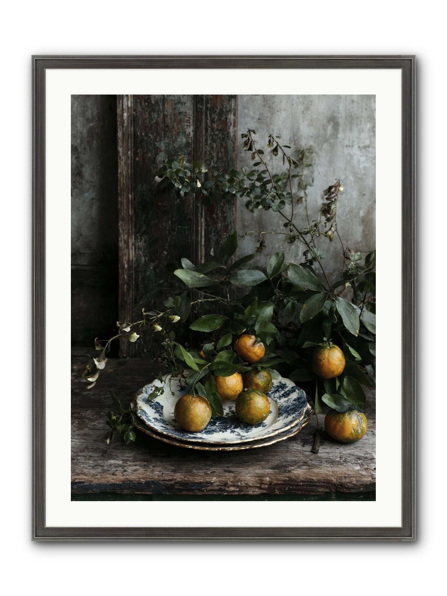 Eglatine Framed Print - Slimwoods Black/Silver 24x32