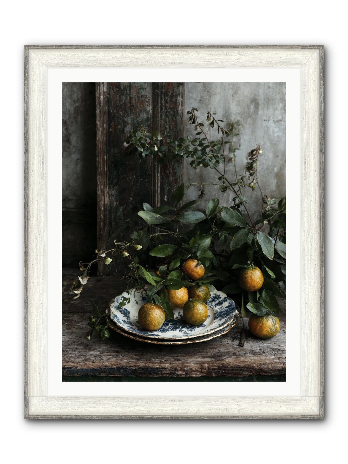 Eglatine Framed Print - Driftwood White 30x40
