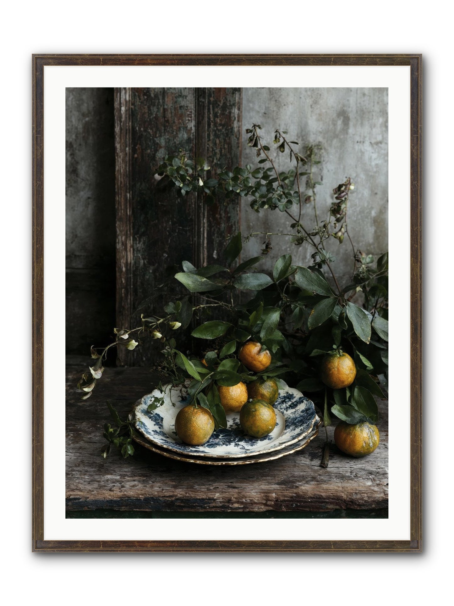 Eglatine Framed Print - Slimwoods Black/Gold 30x40