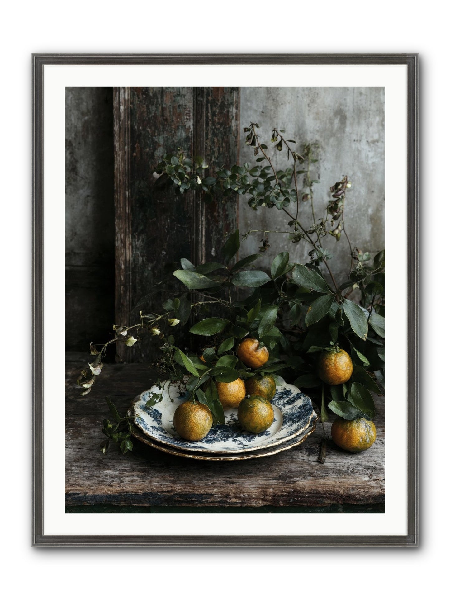 Eglatine Framed Print - Slimwoods Black/Silver 30x40