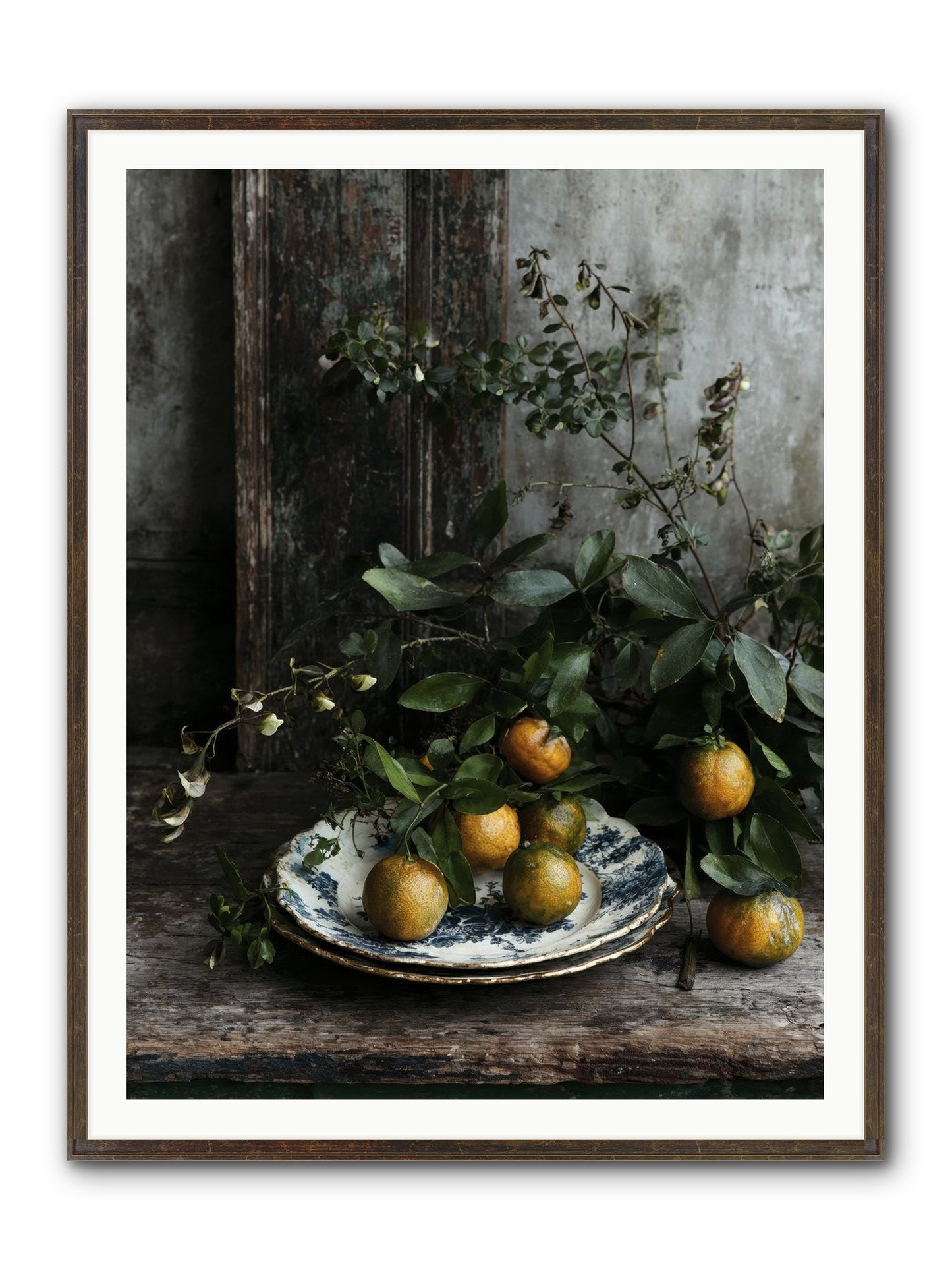 Eglatine Framed Print - Slimwoods Black/Gold 36x48