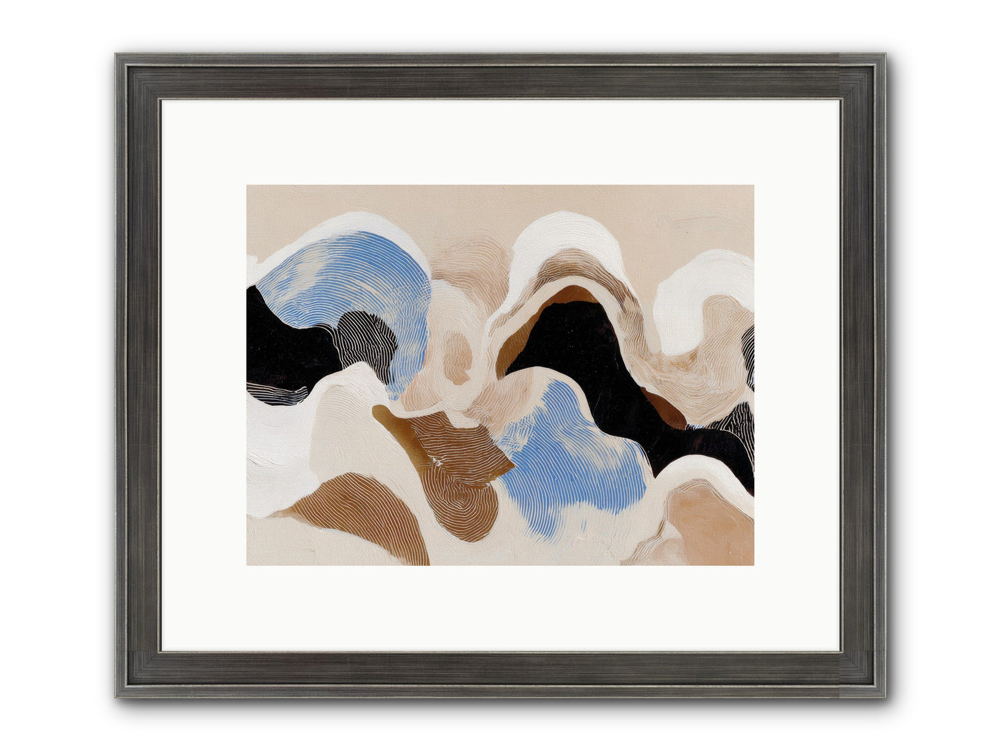 Eider Framed Print - Slimwoods Black/Silver 12x9
