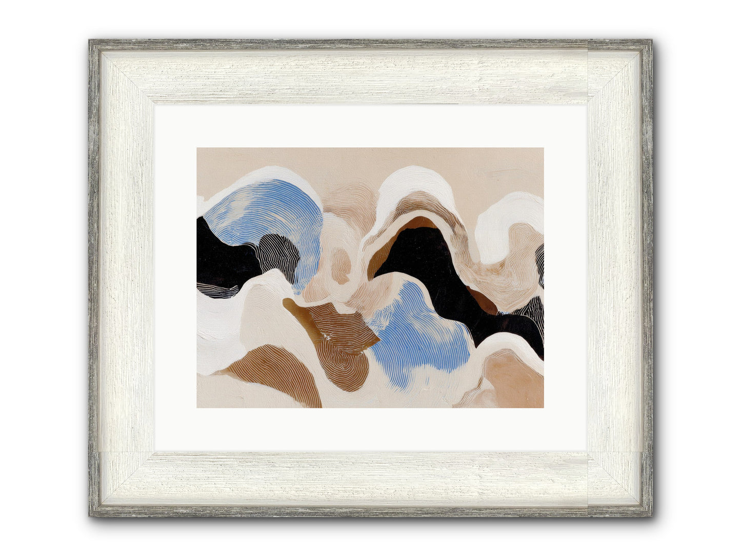 Eider Framed Print - Driftwood White 16x12