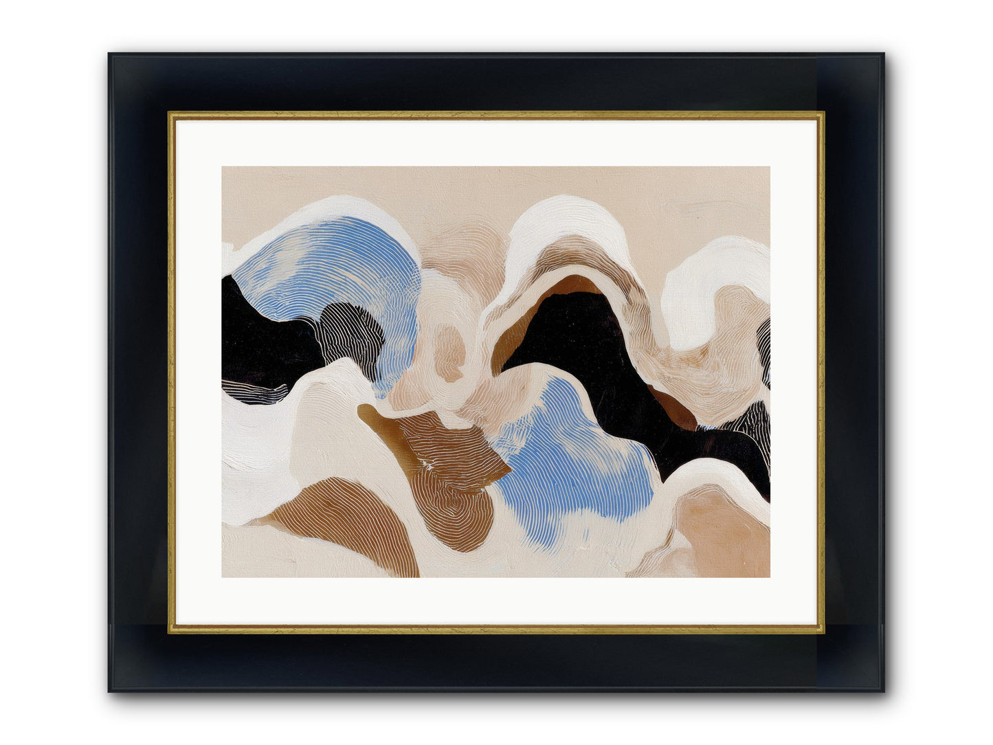 Eider Framed Print - Wide Black w/Gold 24x18