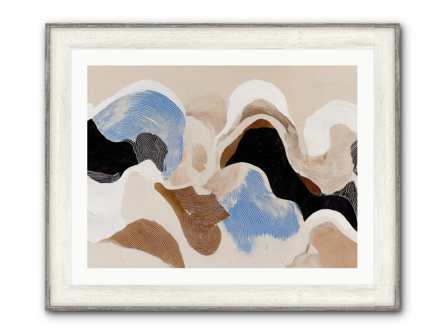 Eider Framed Print - Driftwood White 32x24
