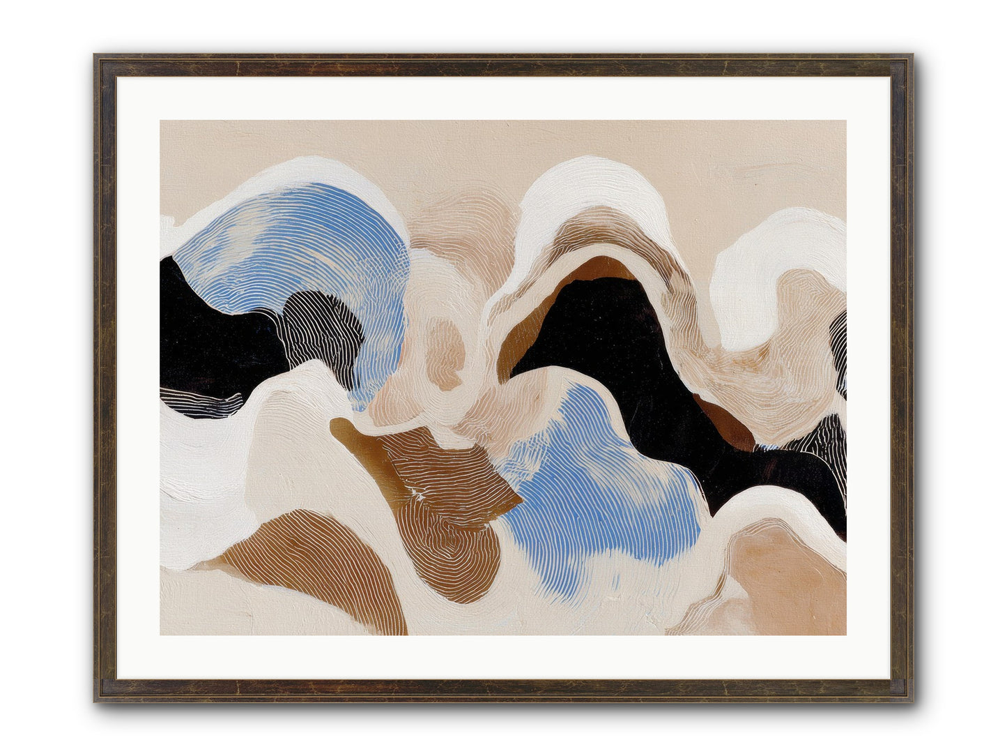 Eider Framed Print - Slimwoods Black/Gold 32x24
