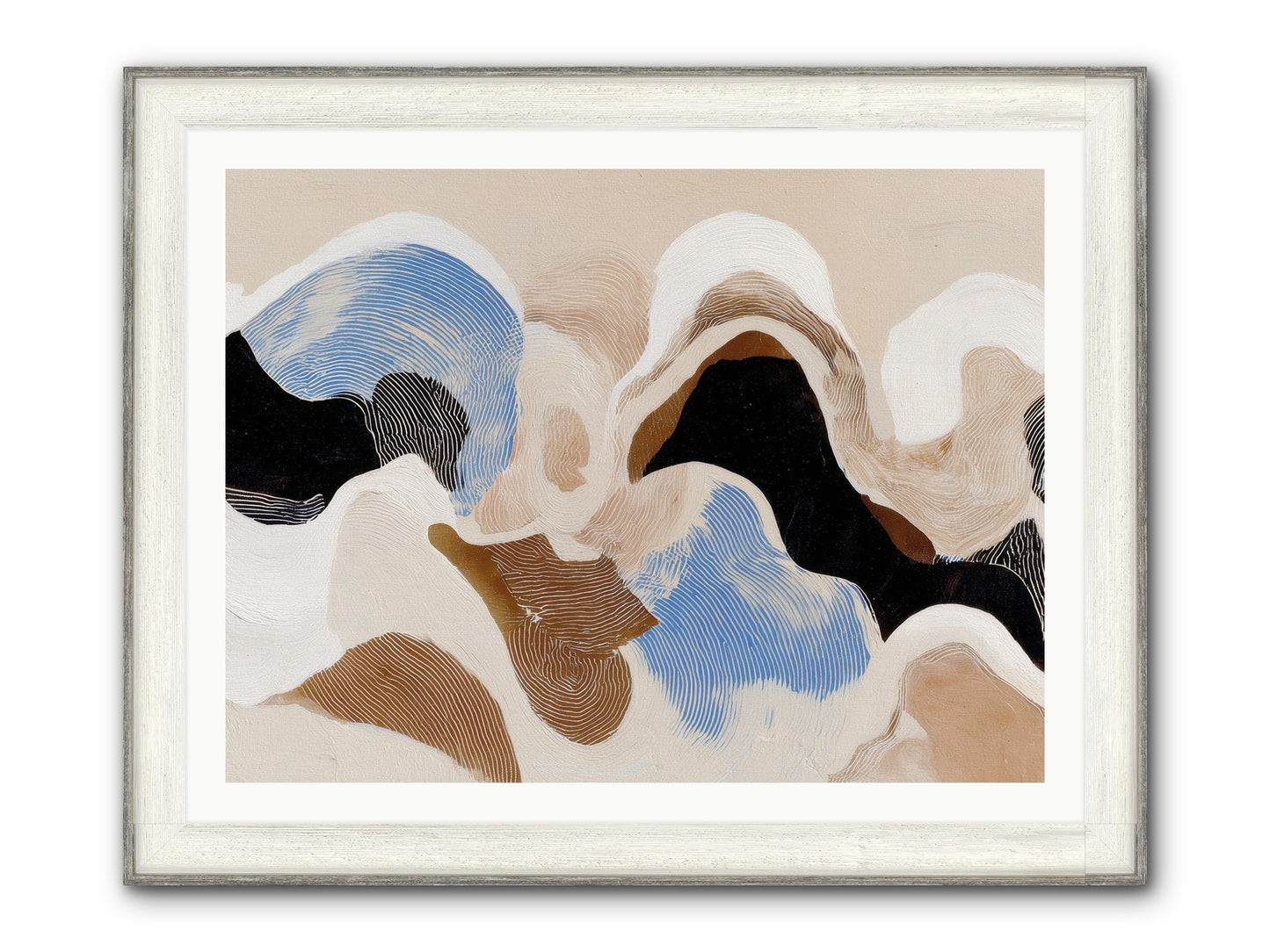 Eider Framed Print - Driftwood White 40x30