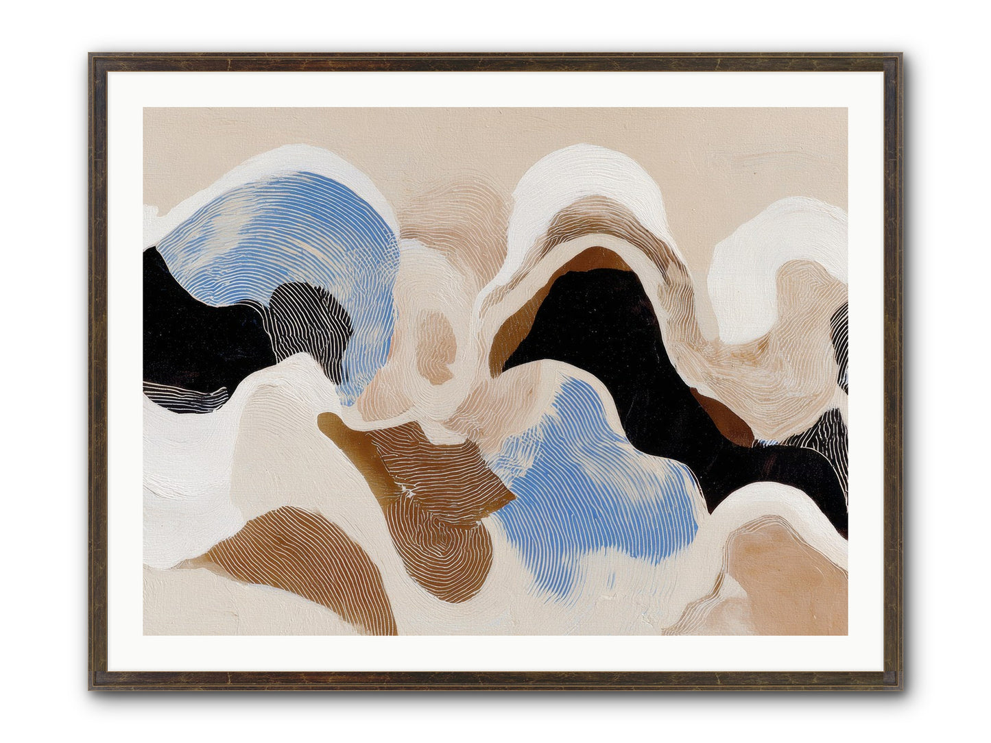 Eider Framed Print - Slimwoods Black/Gold 40x30