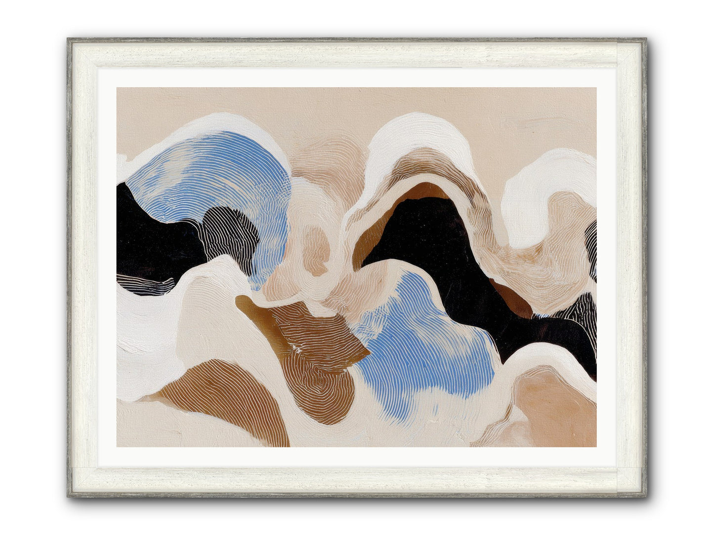 Eider Framed Print - Driftwood White 48x36