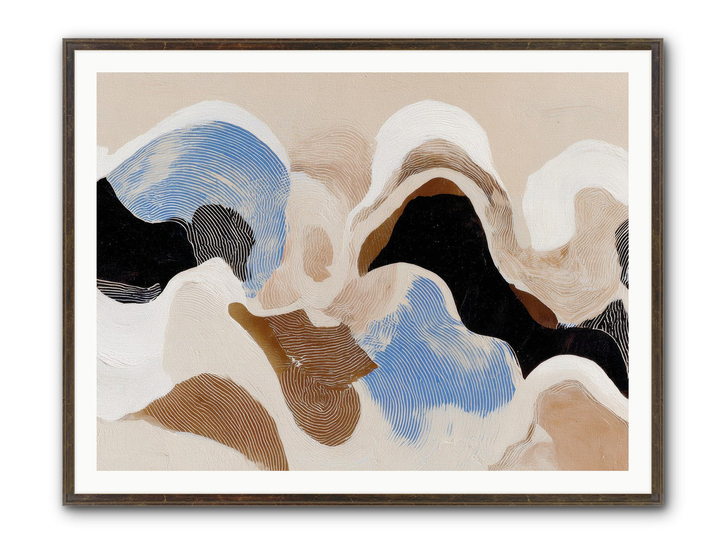Eider Framed Print - Slimwoods Black/Gold 48x36