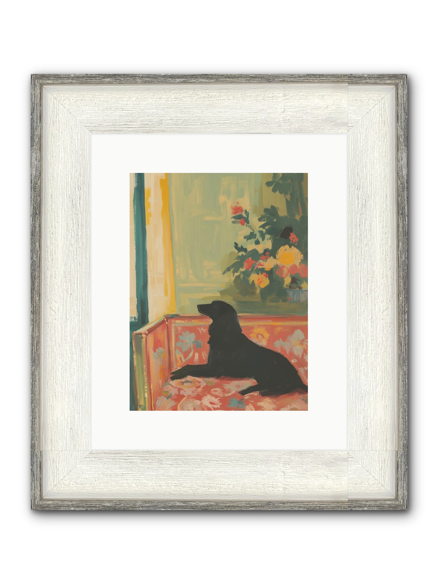 Elderberry Grove Framed Print - Driftwood White 9x12