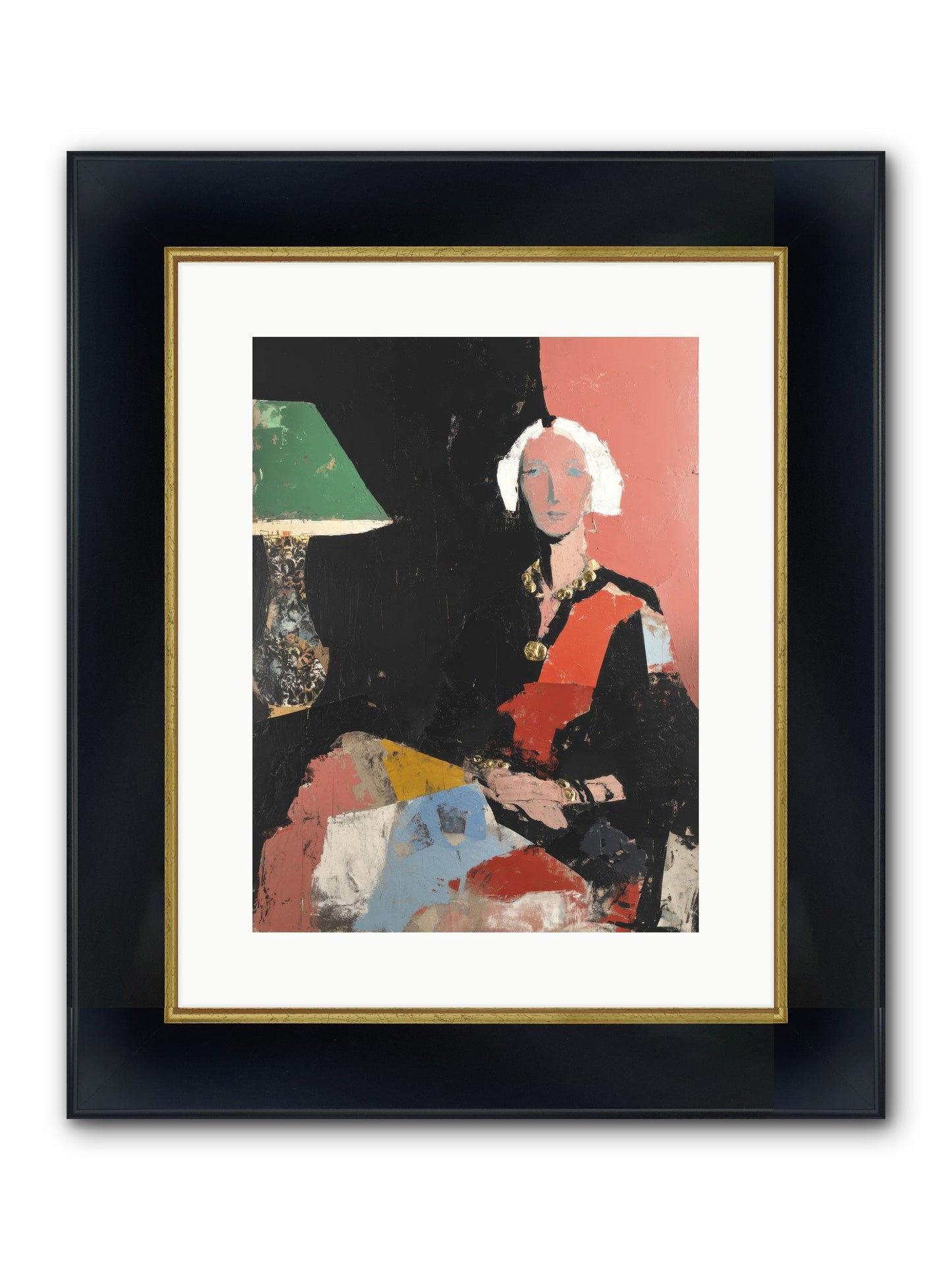 Elegance In Anticipation Framed Print - Wide Black w/Gold 12x16