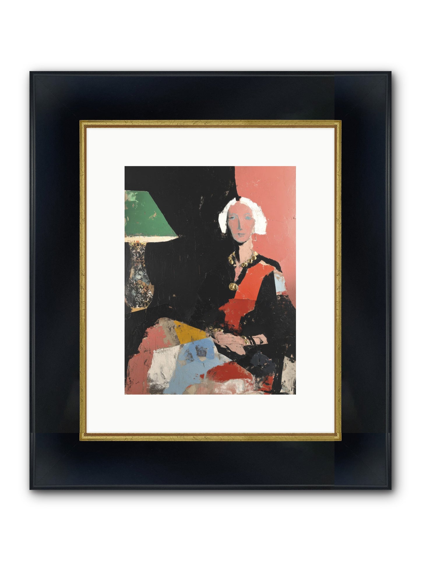 Elegance In Anticipation Framed Print - Wide Black w/Gold 9x12