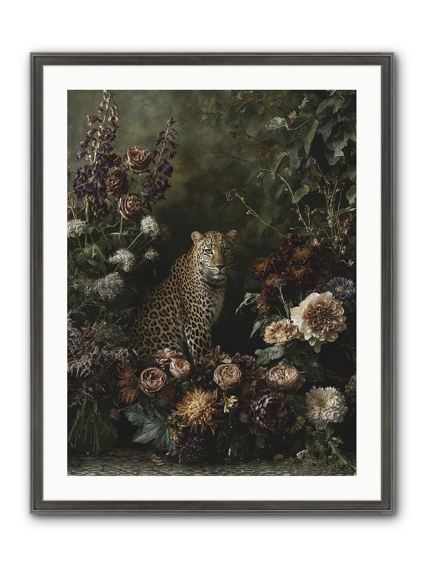 Elegant Madness Framed Print - Slimwoods Black/Silver 24x32