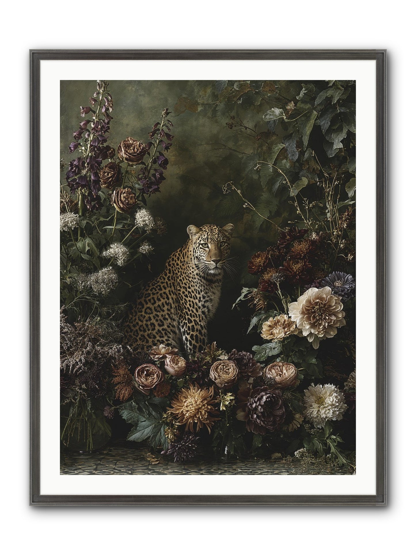 Elegant Madness Framed Print - Slimwoods Black/Silver 30x40