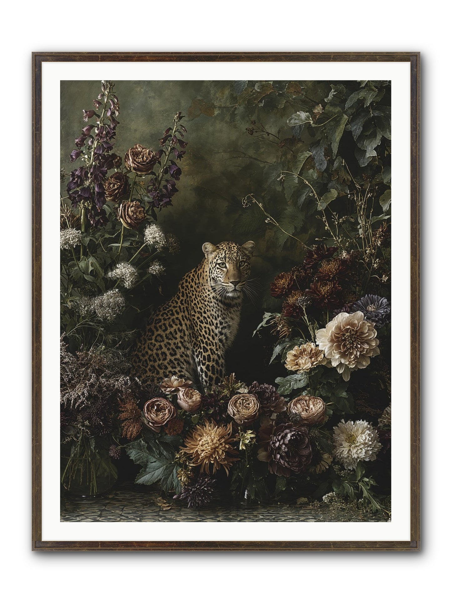 Elegant Madness Framed Print - Slimwoods Black/Gold 36x48