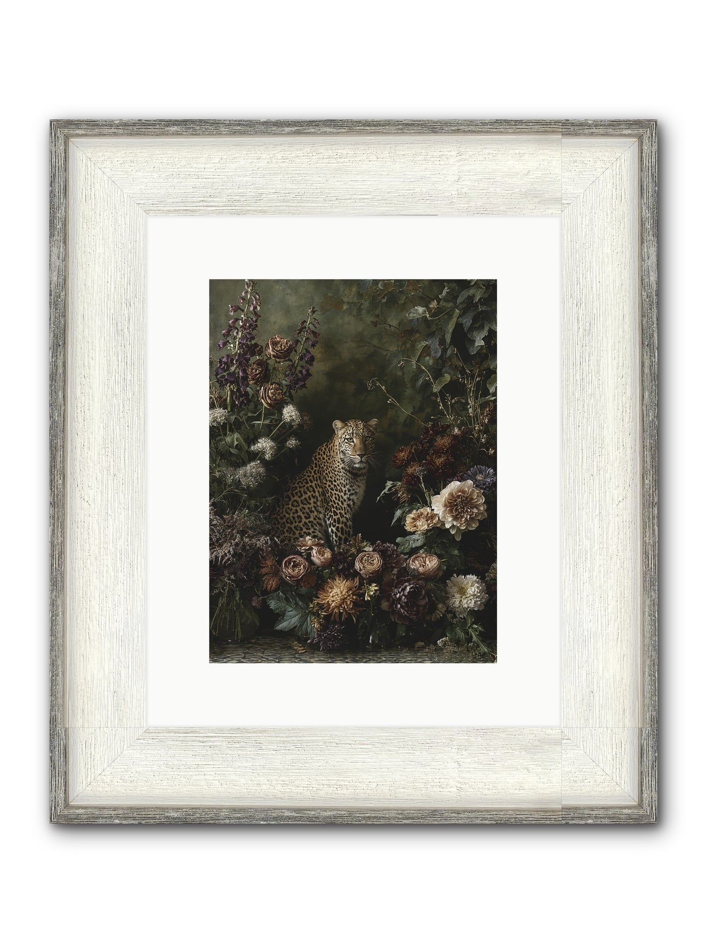 Elegant Madness Framed Print - Driftwood White 9x12