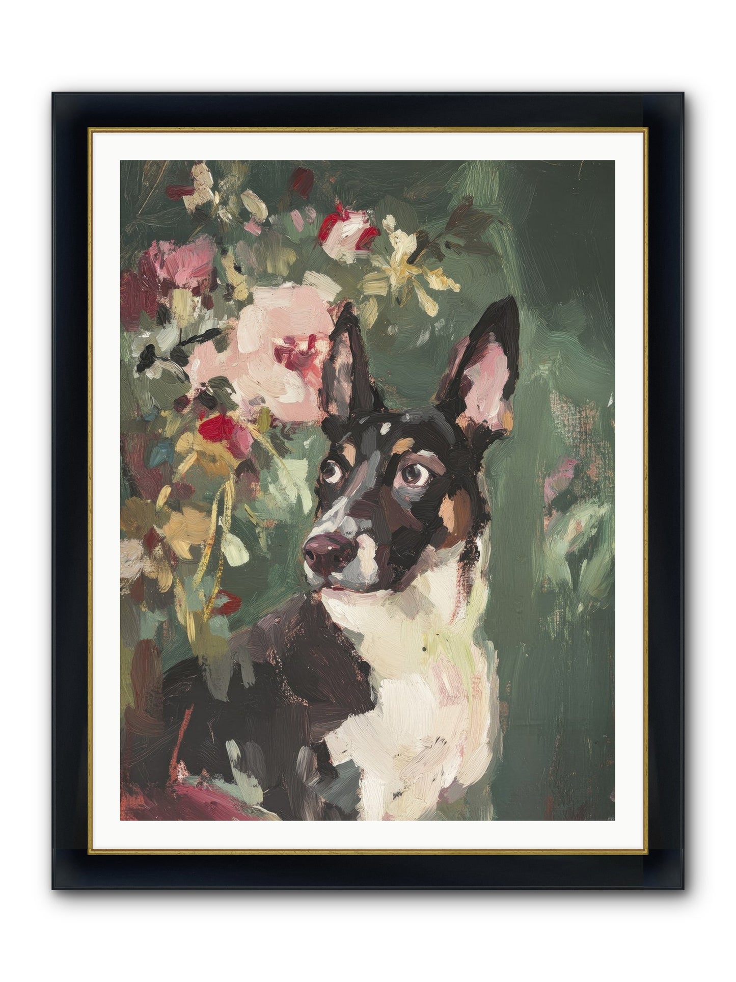 Elf Framed Print - Wide Black w/Gold 36x48