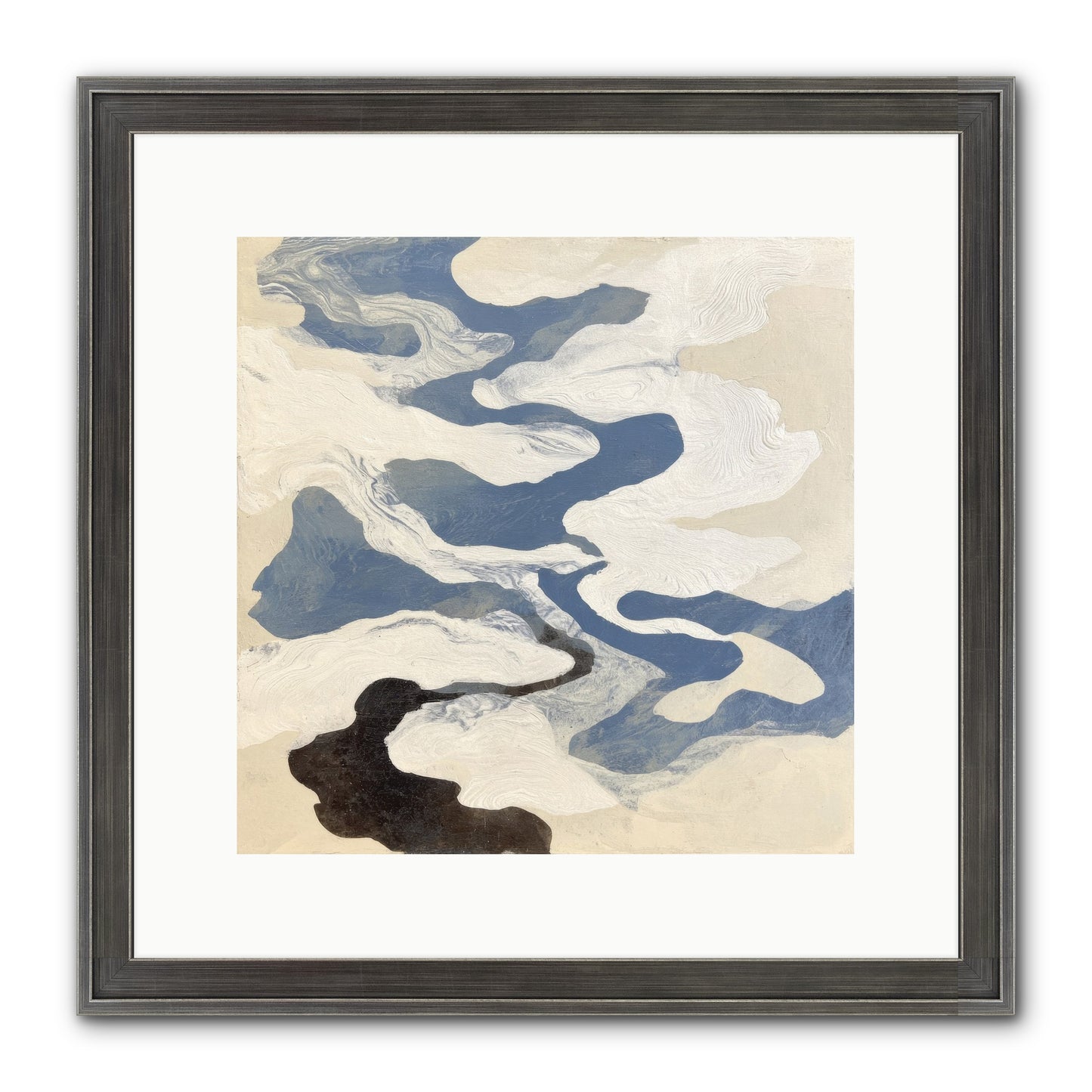 Ellipse Framed Print - Slimwoods Black/Silver 12x12