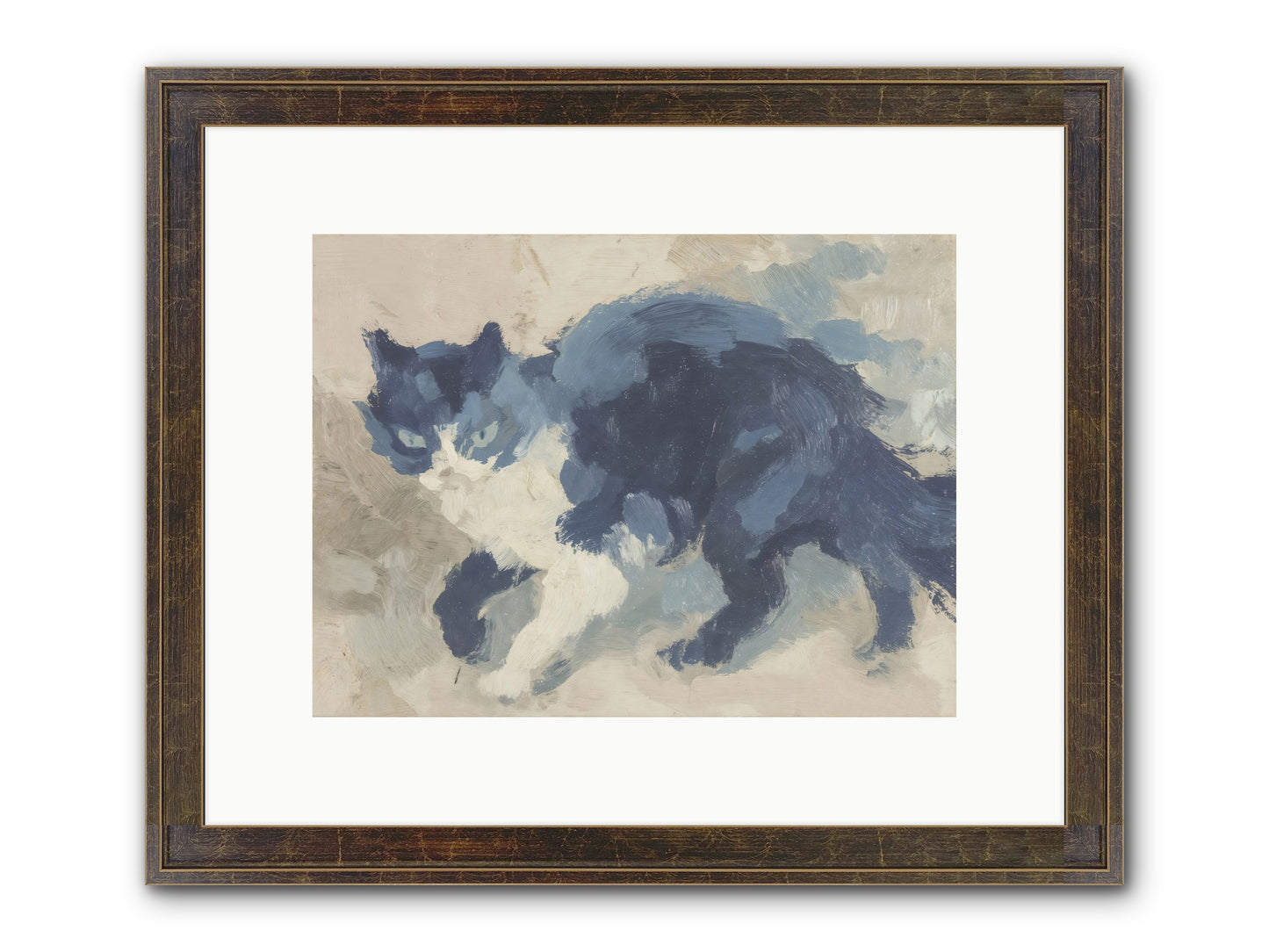 Eloquence In Motion Framed Print - Slimwoods Black/Gold 12x9