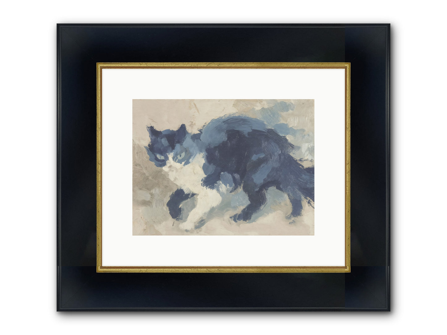 Eloquence In Motion Framed Print - Wide Black w/Gold 12x9