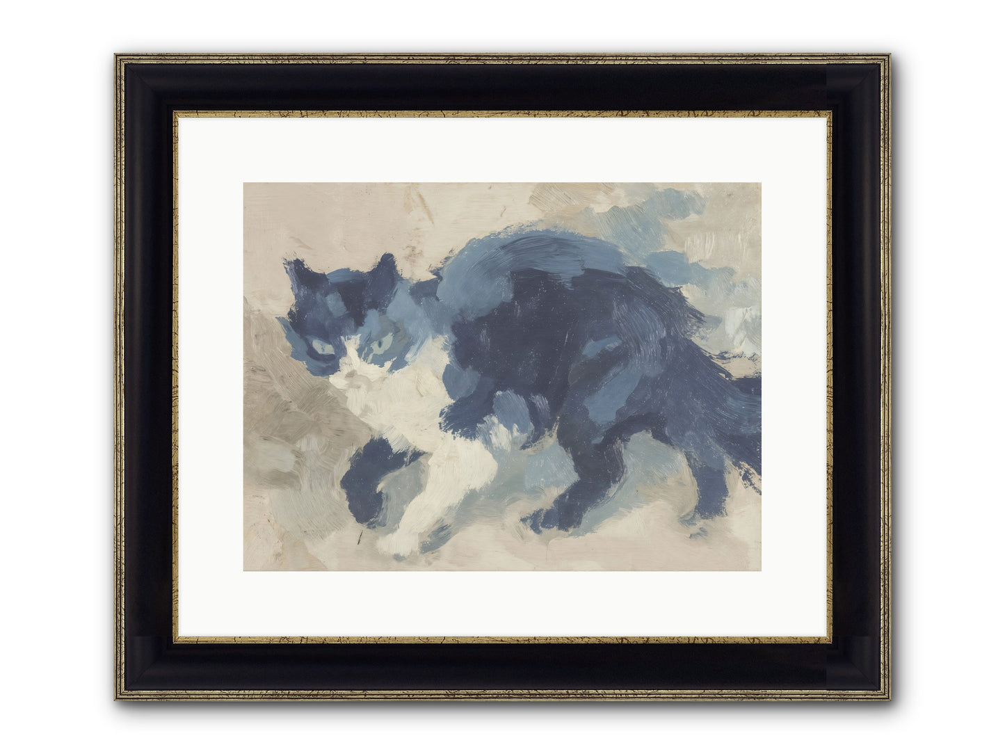 Eloquence In Motion Framed Print - Black & Gold 16x12