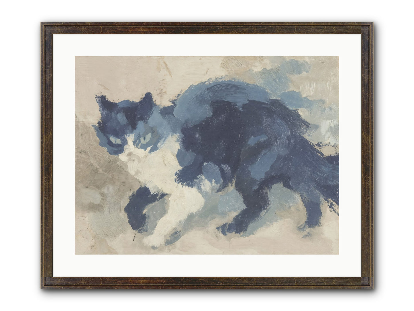 Eloquence In Motion Framed Print - Slimwoods Black/Gold 24x18