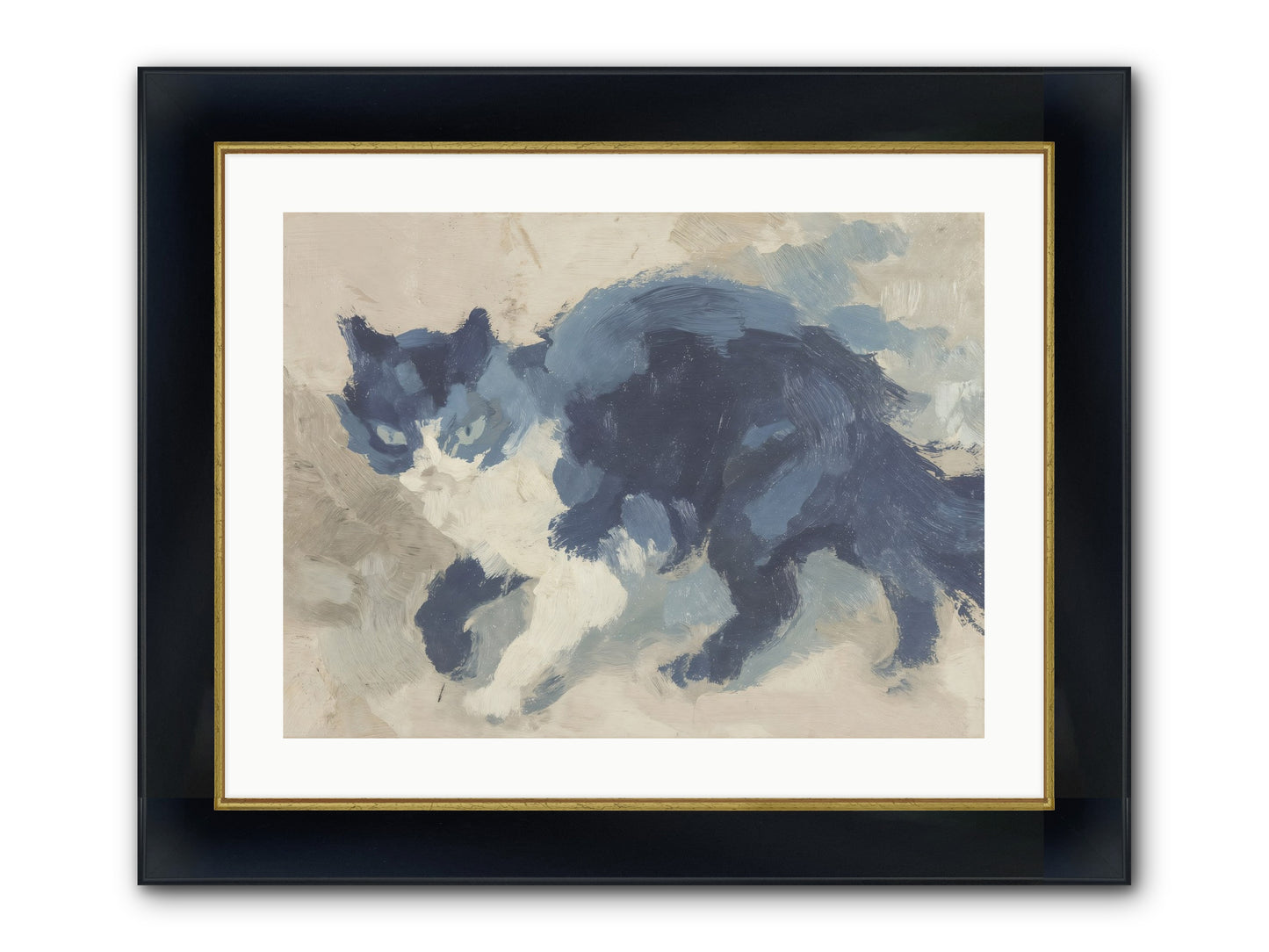 Eloquence In Motion Framed Print - Wide Black w/Gold 24x18