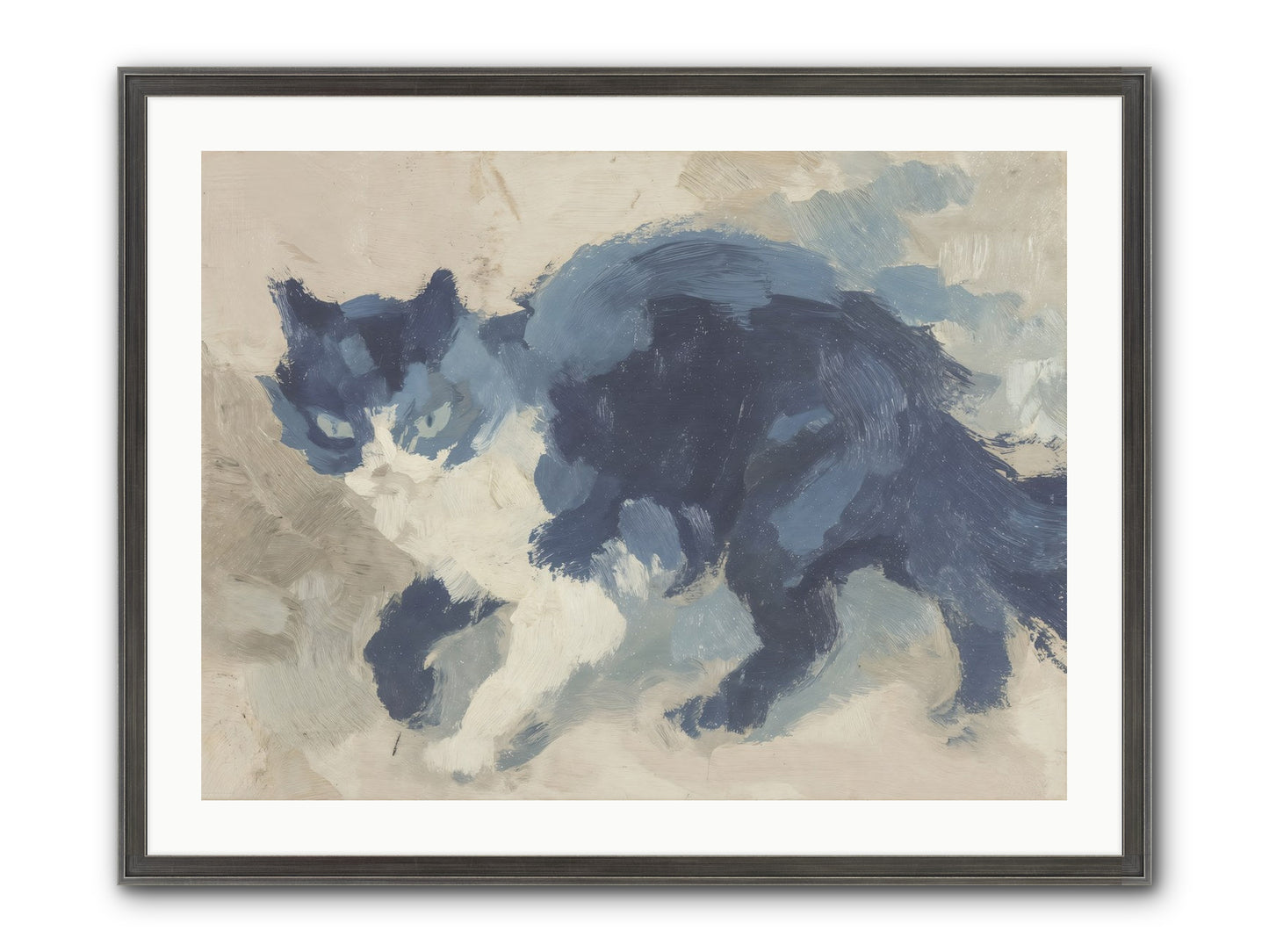 Eloquence In Motion Framed Print - Slimwoods Black/Silver 32x24