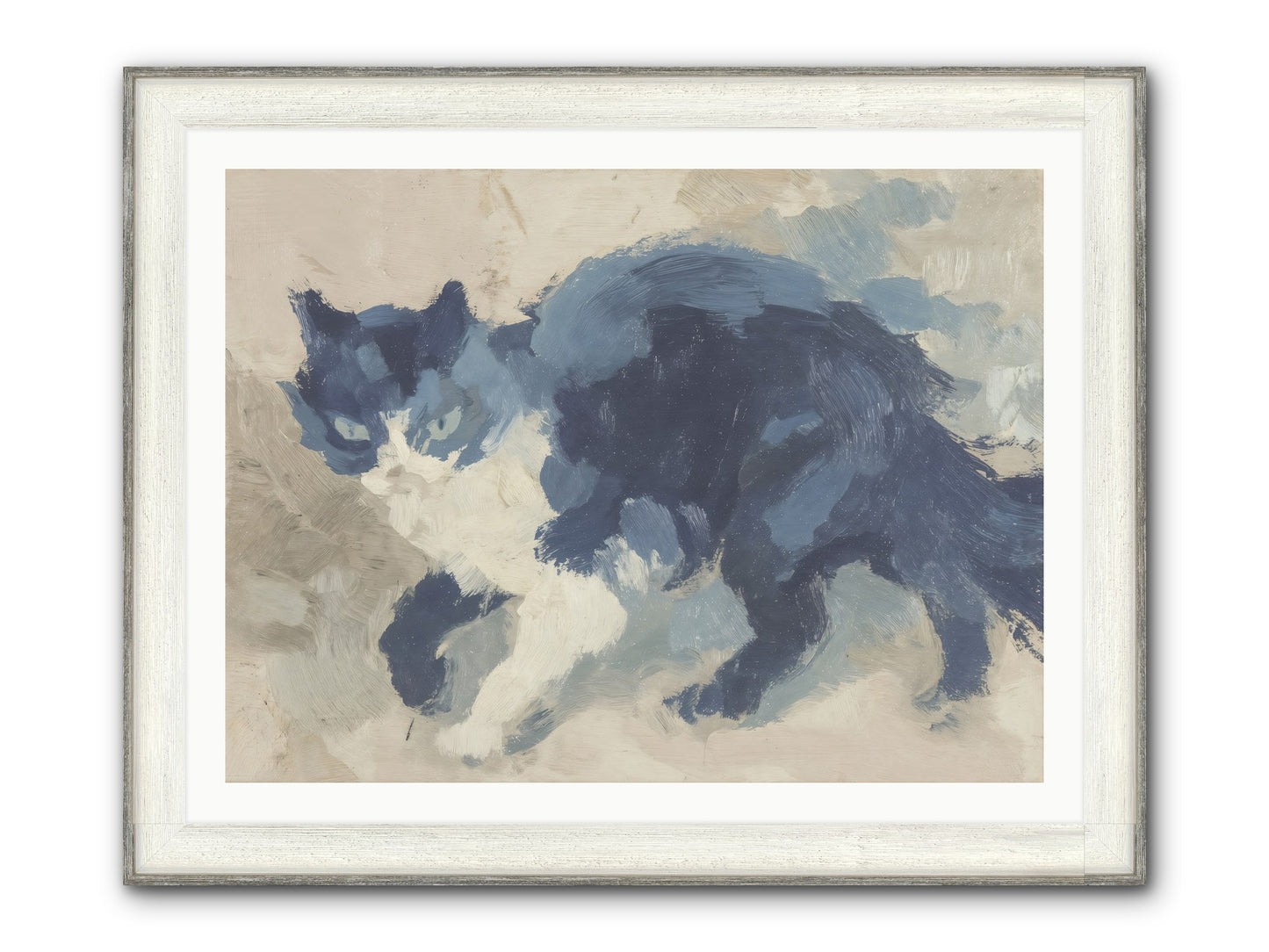 Eloquence In Motion Framed Print - Driftwood White 40x30