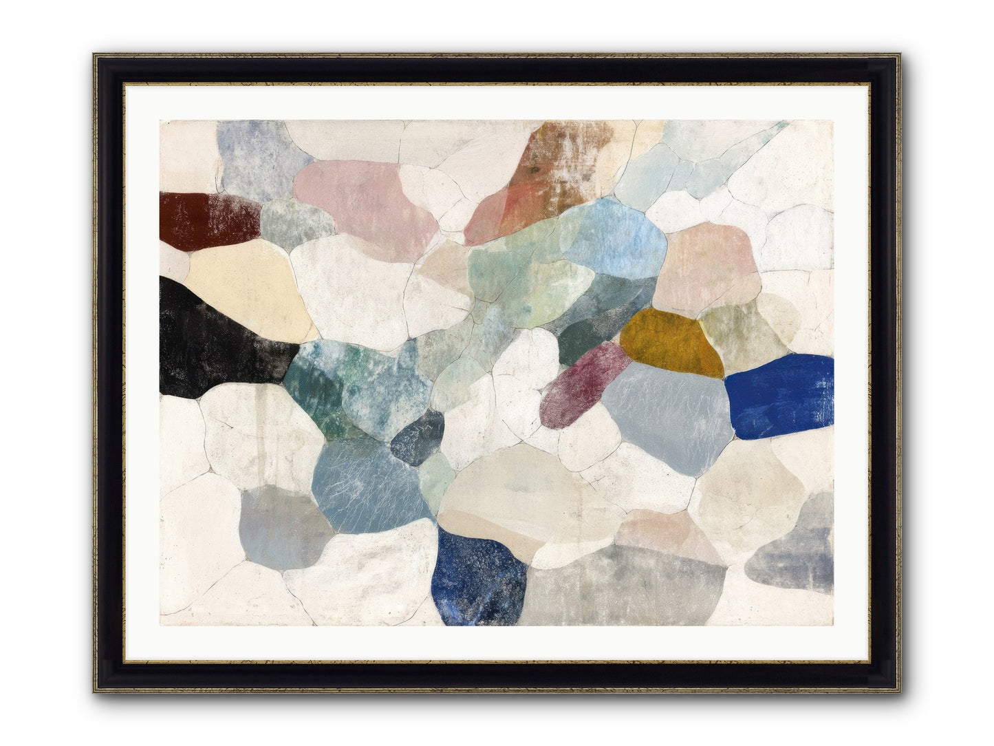 Elysian Framed Print - Black & Gold 40x30