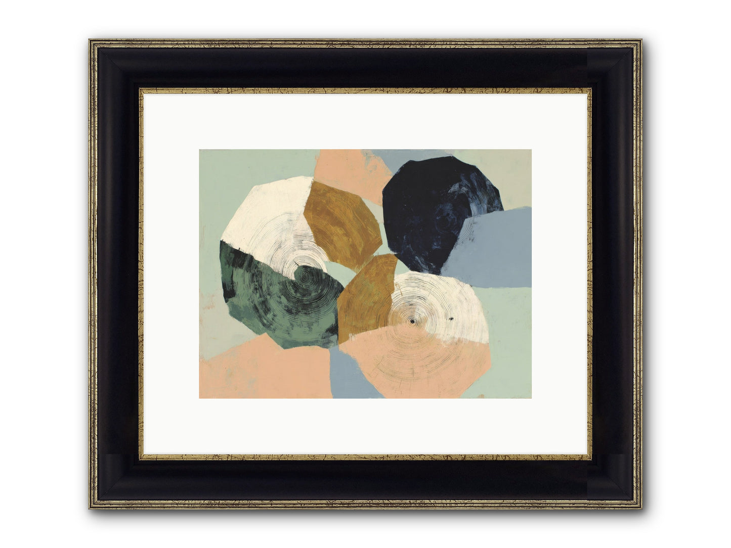 Ember Framed Print - Black & Gold 12x9