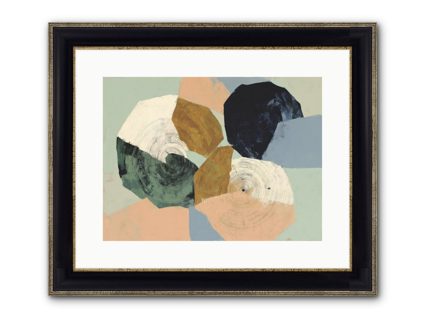 Ember Framed Print - Black & Gold 16x12