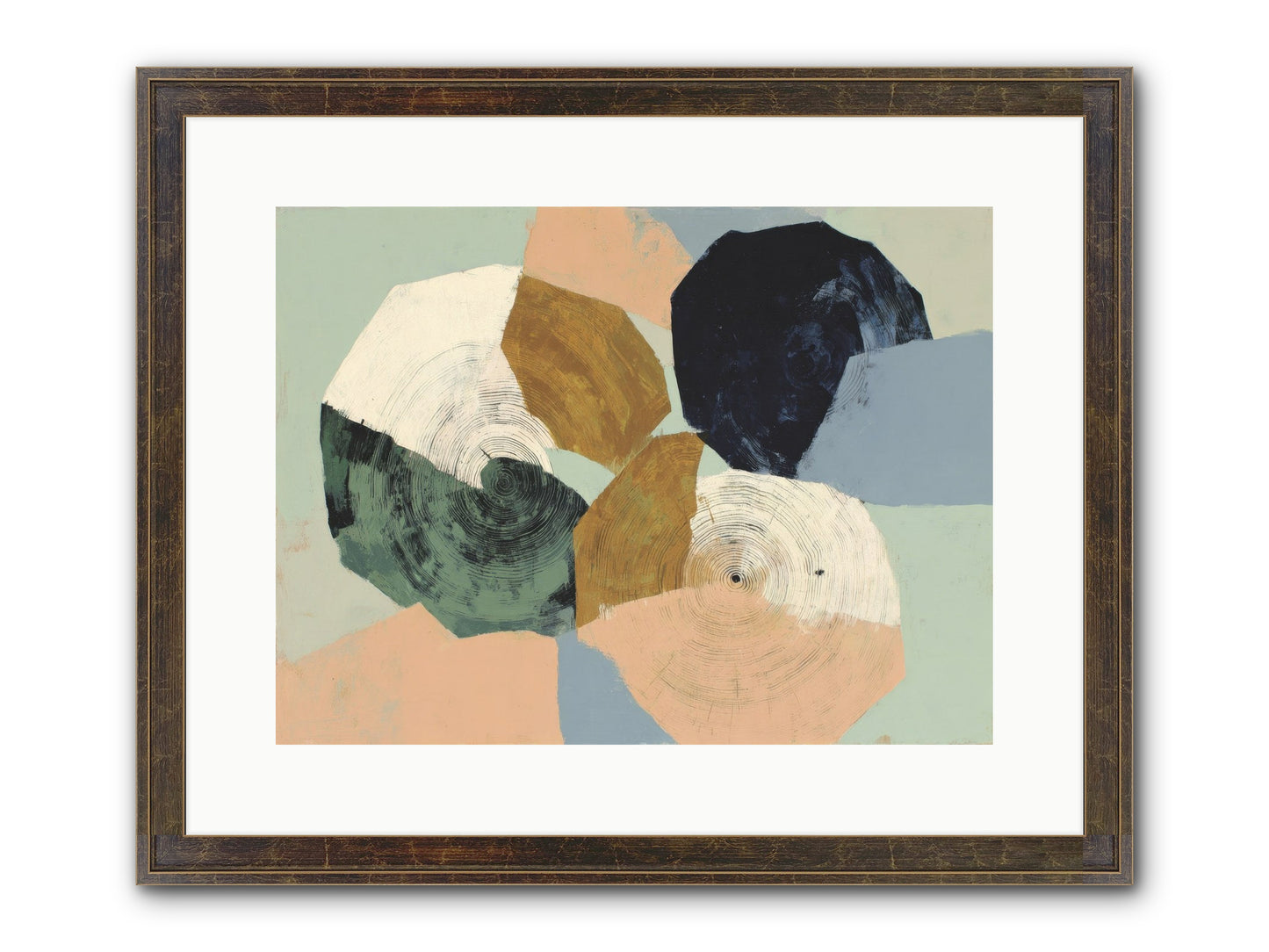 Ember Framed Print - Slimwoods Black/Gold 16x12