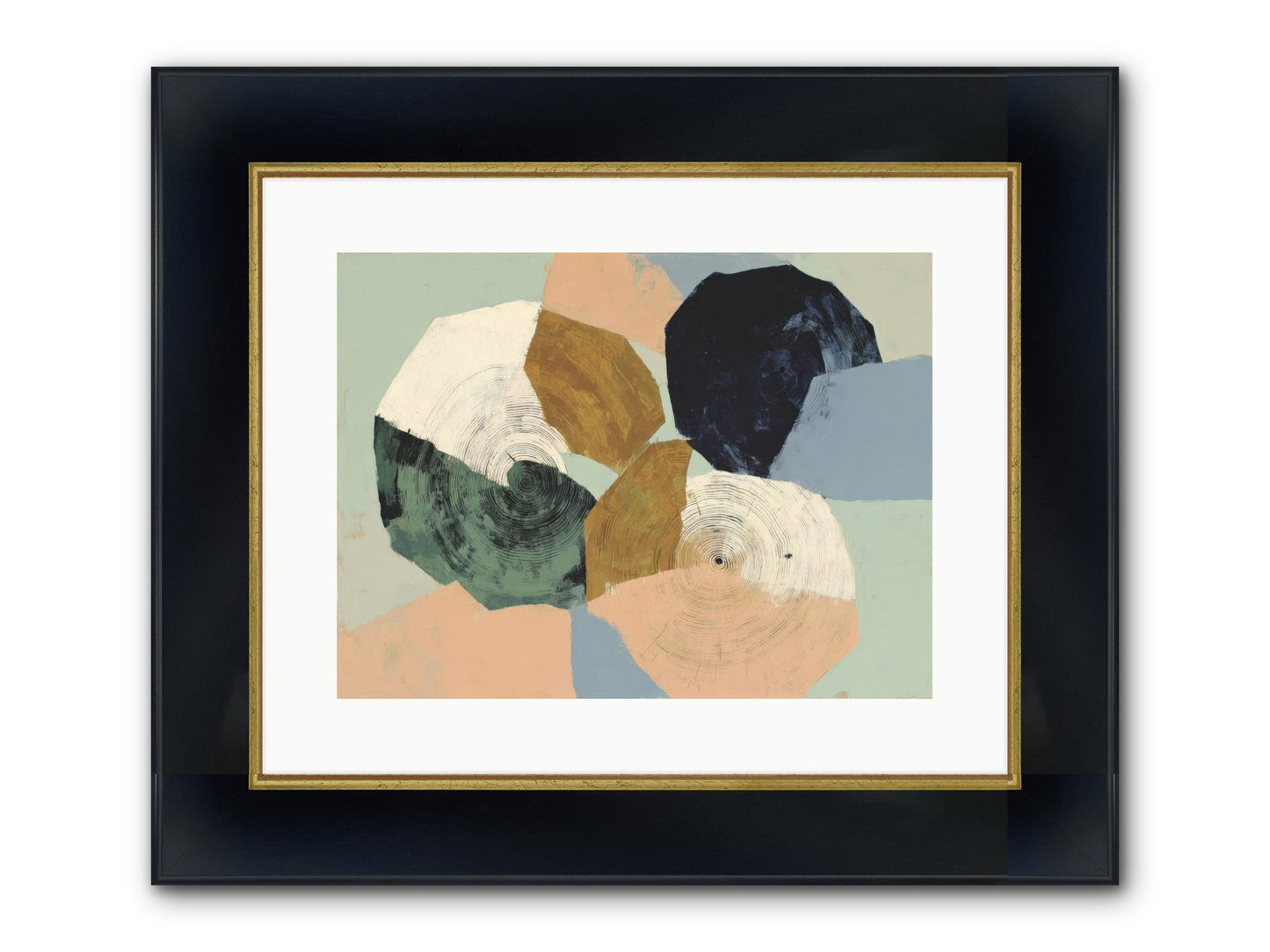 Ember Framed Print - Wide Black w/Gold 16x12