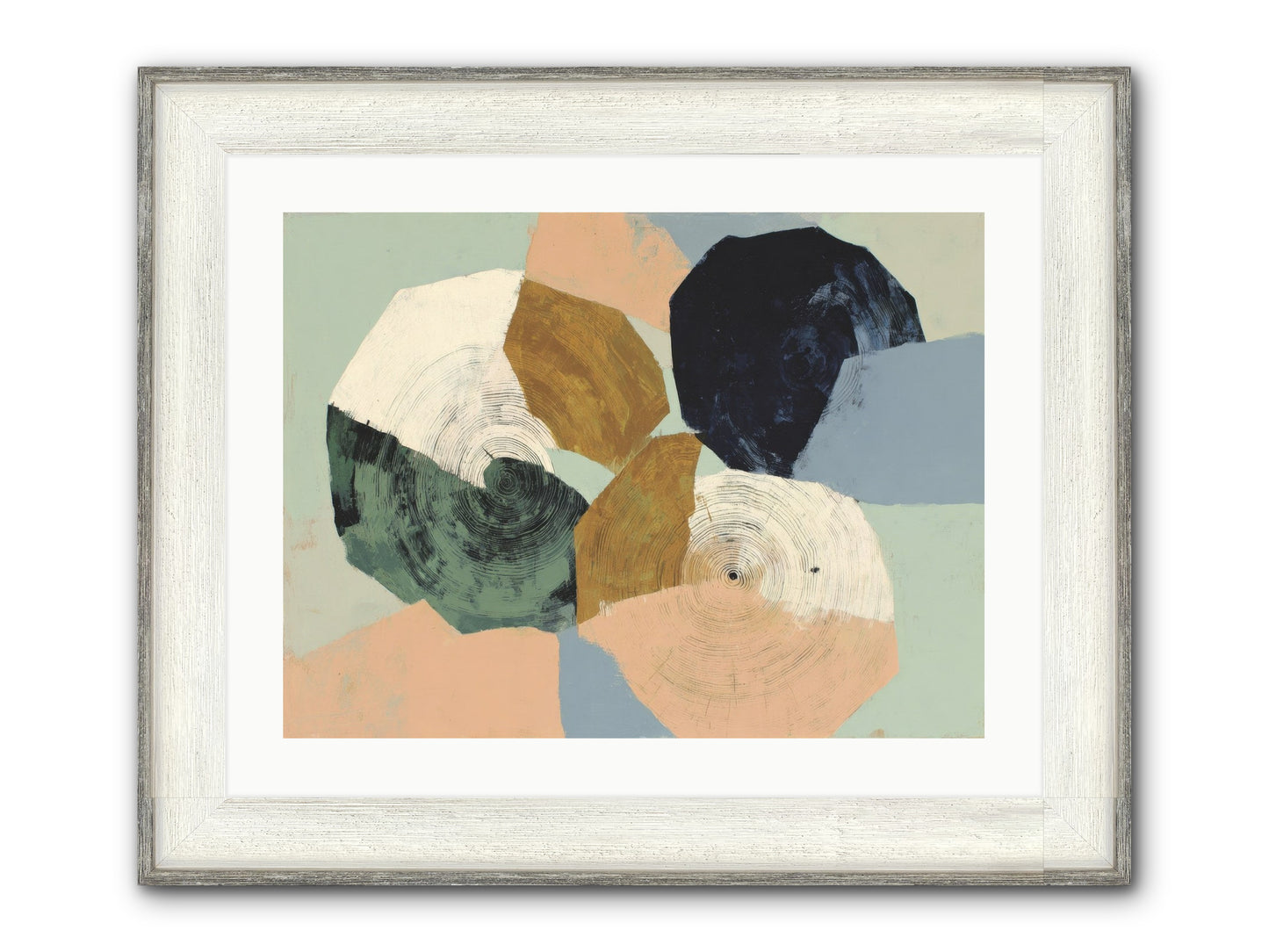 Ember Framed Print - Driftwood White 24x18