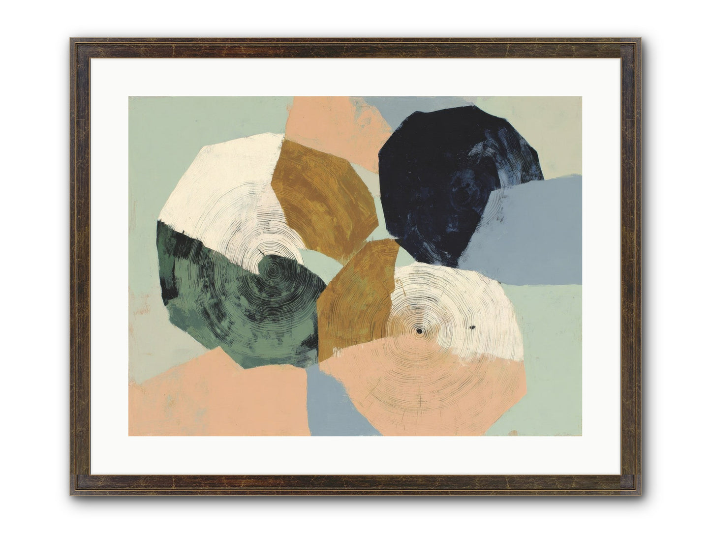 Ember Framed Print - Slimwoods Black/Gold 24x18