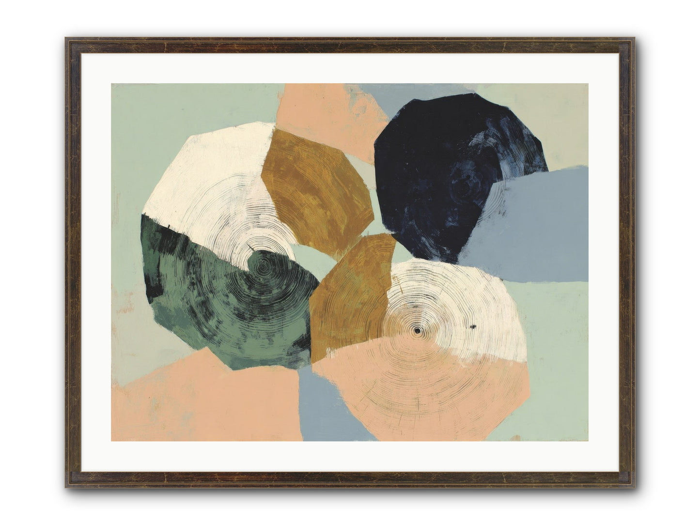 Ember Framed Print - Slimwoods Black/Gold 32x24
